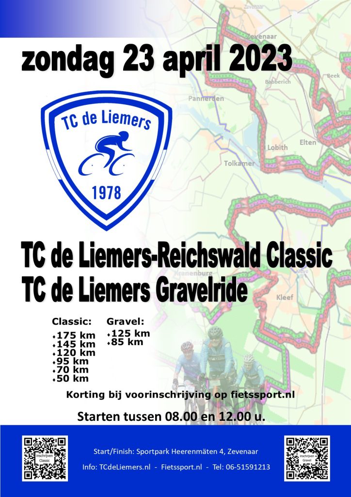TC de Liemers Reichwald toertocht 23 april 2023